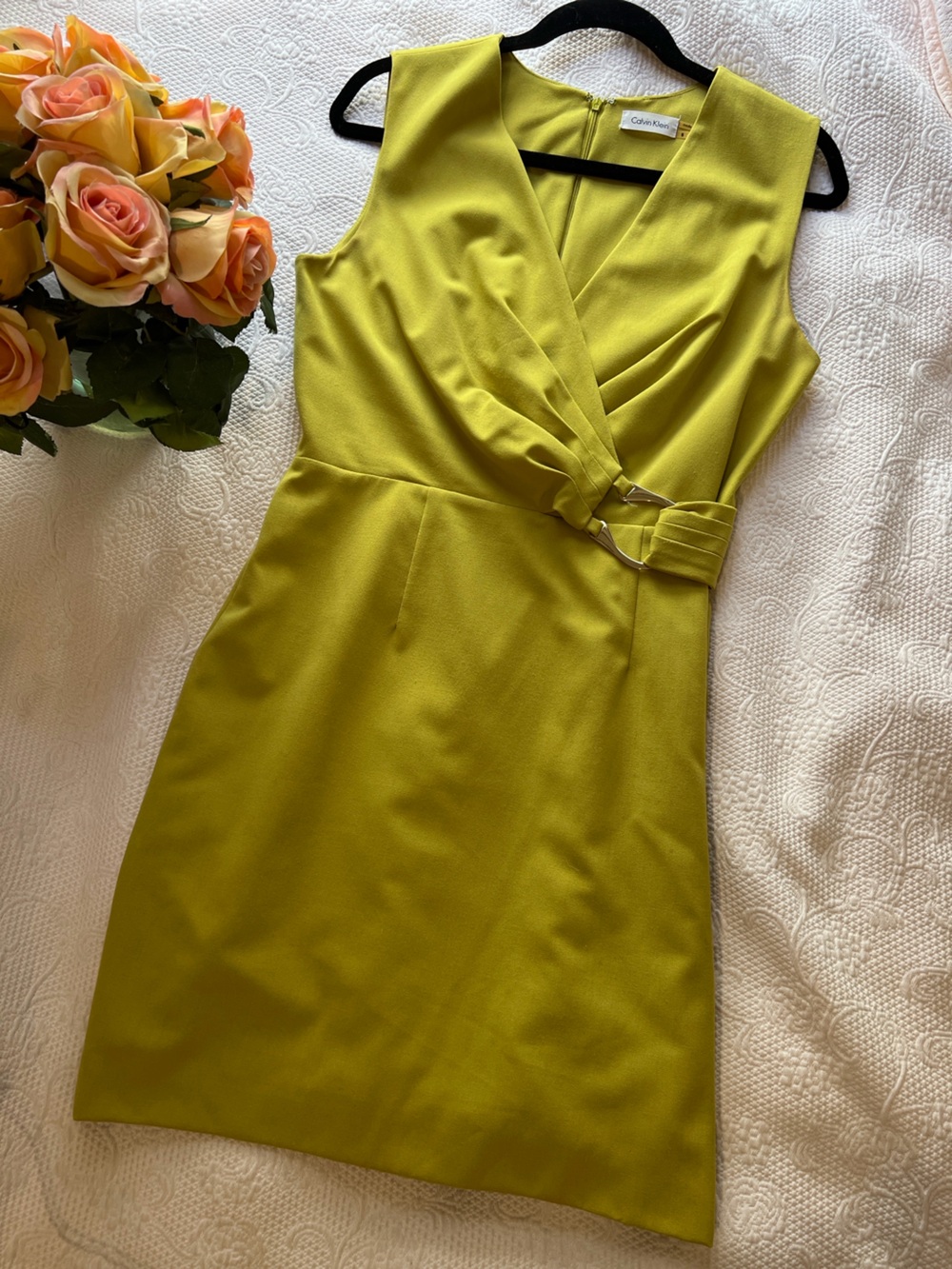 Calvin Klein Lime Green Dress Skirt